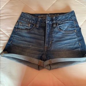 American Eagle High Rise Shortie Shorts